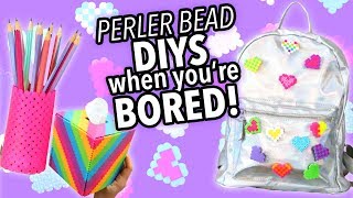 PERLER BEAD DIYS TO DO WHEN YOU’RE BORED  karenkavett [upl. by Berk475]