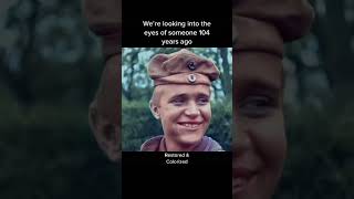 Colorized Footage of a WW1 Soldiers Brief Clip [upl. by Watson]