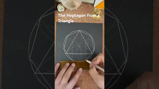 How to draw a Heptagon from a Triangle Fast [upl. by Gabriella]