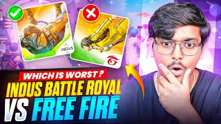 Free Fire Vs Indus Battle Royale Full Comparison [upl. by Nnail239]