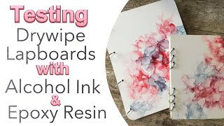 Using Dry Erase Boards for Resin Art and Alcohol Ink Art You MUST Try This [upl. by Arzed920]