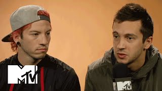 Twenty One Pilots Explain Why Their Album Is Called quotBlurry Facequot  MTV News [upl. by Risley606]