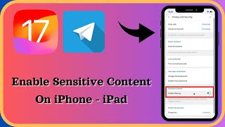 How to Enable Sensitive Content On Telegram  Disable Filtering On Telegram  iPhone  iPad  2024 [upl. by Ynnoj]