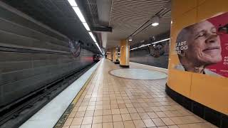 2 Metro B line trains at North Hollywood Station [upl. by Yliak787]