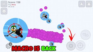 MACRO IS BACK IOS 😱 AGARIO MOBILE [upl. by Nitreb595]