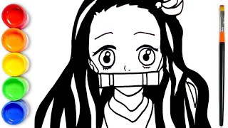 How To Draw Nezuko Kamado  Demon Slayer   Demon Slayer Drawing  Easy Step By Step Tutorial [upl. by Burnham602]