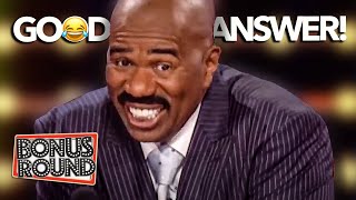 Steve Harvey Funniest EVER Answers amp Moments On Family Feud [upl. by Ardolino302]