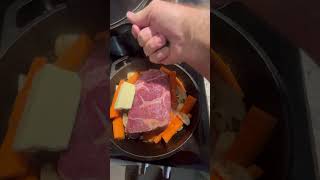 Dutch oven chuck roast [upl. by Ahsiekram]