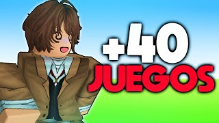 RECOMENDANDO MÁS DE 40 JUEGOS DE ROBLOX PARA QUE AHORA SI SEPAS QUE JUGAR [upl. by Enila256]