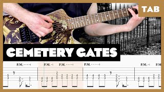 Pantera  Cemetery Gates  Guitar Tab  Lesson  Cover  Tutorial [upl. by Ak]