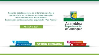 Sesión Extraordinaria N° 07 del 29 de Abril de 2024  Segundo Período de Sesiones Extraordinarias [upl. by Esidnac]