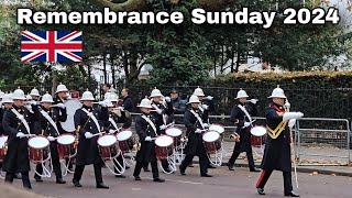 Spectacular Remembrance Sunday 2024  March Back To Wellington Barracks [upl. by Edwin]