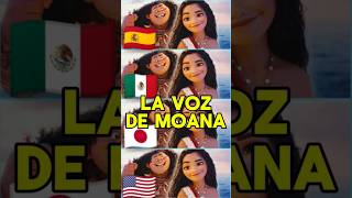 LA VOZ DE MOANA EN 4 DOBLAJES moana moana2 doblaje [upl. by Royd]