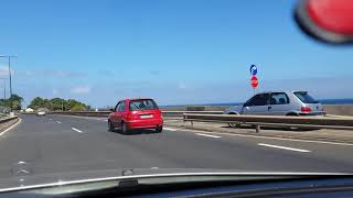 Porto Novo  Rotunda Machico Porto da Cruz Estradas da Madeira Driving Roads Madeira Portugal [upl. by Ora440]