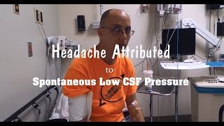 Spontaneous Low CSF Pressure Headache [upl. by Hairom]