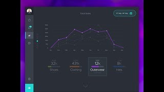 Designing Dashboard UI Using JavaFx  Dark Dashboard [upl. by Cai]