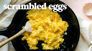 SCRAMBLED EGGS  How To Make Perfect Scrambled Eggs for Breakfast [upl. by Mannos926]