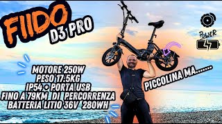 Fiido D3 Pro Ebike economica ma di QUALITA con motore 250w e USB [upl. by Hagile]