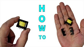 How to disassemble a Ferrite core in a Transformer [upl. by Arad234]