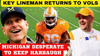 KEY LINEMAN RETURNS TENNESSEE FOOTBALL OHIO STATE FOOTBALL VOLS FOOTBALL MICHIGAN FOOTBALL [upl. by Ahsap]