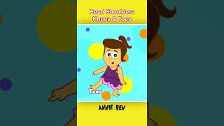 Head Shoulders Knees And Toes shorts songsforkids [upl. by Ybocaj534]