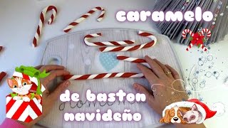 DIY NAVIDAD BASTONES DE CARAMELO DE NAVIDADbecasi [upl. by Eselrahc]