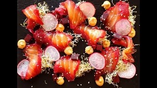 Beetroot cured salmon [upl. by Kamat]