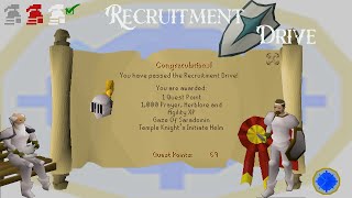 OSRS Recruitment Drive Quest Guide  Ironman Approved [upl. by Anaihk]