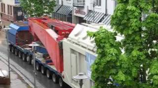 Schwertransport Wehr  Trafo mit 300t [upl. by Jona]