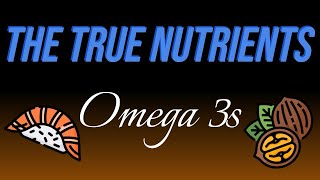 The True Nutrients  Omega 3 Fatty Acids [upl. by Mcgruter]