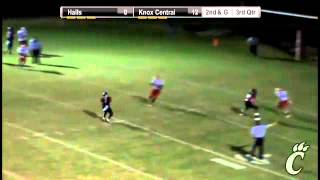 Knoxville Centrals 7 Rex Howard 9 yard TD reception [upl. by Atinev759]