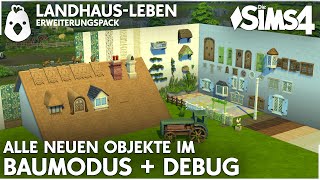 Landhaus Leben 💚 Alle BAUMODUS Objekte Die Sims 4 Erweiterungspack Preview Special [upl. by Lock]