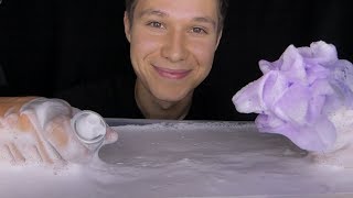 ASMR Soapy Water Tingles foam bubbles fizz amp slime [upl. by Ragde199]