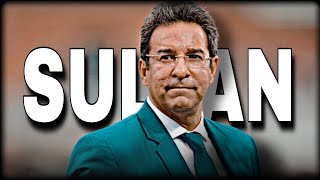 WASIM AKRAM X DAKU  WASIM AKRAM ATTITUDE STATUS  SULTAN OF SWING ❤️🔥 [upl. by Airdnassac]