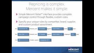 Mercent Retail Marketplace Price Optimizer [upl. by Eleahcim]