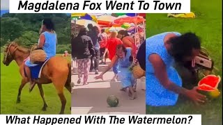 Magdalena Fox Went To Town  The Watermelon Story viralvideo trendingvideo usa newyork [upl. by Shorter]