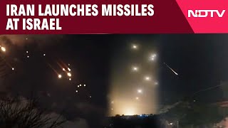 Iran Missile Attack Video  Iran Fires Missiles At Israel Iron Dome In Action  Iran Missile [upl. by Gelhar]