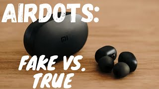 Redmi Airdots FAKE vs REAL  How to identify  Fake Redmi Airdots at Aliexpress [upl. by Nishi115]