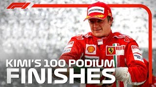 Kimi Raikkonens 100 Podiums in F1 [upl. by Earley]