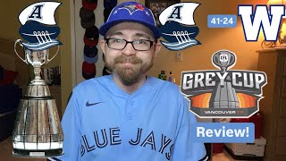 RSR6 Toronto Argonauts 4124 Winnipeg Blue Bombers 111th CFL Grey Cup Review [upl. by Llekcor]