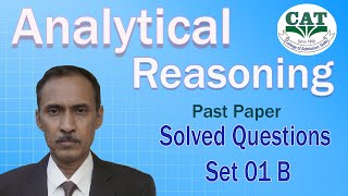 Analytical Reasoning of NTS GAT NTS NAT and HEC HAT Solving Sample Question Set 01 [upl. by Charlot912]