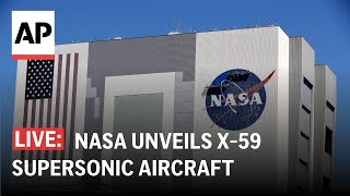 LIVE NASA unveils X59 supersonic aircraft [upl. by Wynn]