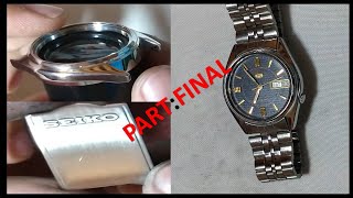 ✔ increíble restauración de carcasa y extensible de un SEIKO 5 automático cal7009 ⌚ [upl. by Odom]