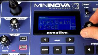 Novation  MiniNova synth tutorial Insert FX [upl. by Aniara]