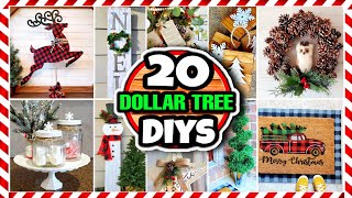 20 Dollar Tree DIY Christmas Decorations amp Ideas 🎄 [upl. by Vinita234]