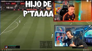 AURONPLAY REACCIONA A 5 MINUTOS DE CABRE0S DE DjMaRiiO EN FIFA 21😂 [upl. by Iatnohs]