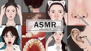 20 MINUTES Satisfying ASMR  Scalp Scaling Acne Removal Ear Cleaning Dental Treatment [upl. by Htessil]