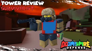 Survivalist Tower Review  Doomspire Defense [upl. by Klimesh]