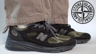 Are these WORTH THE PRICE  NEW BALANCE 991v2 STONE ISLAND Review amp On Feet look [upl. by Ijneb]