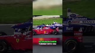 The Crash Schumacher vs Villeneuve f1 schumacher lewishamilton maxverstappen formula1 [upl. by Jardena635]